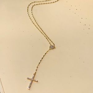 Lana FLAWLESS CROSSARY Yellow Gold & Diamond
